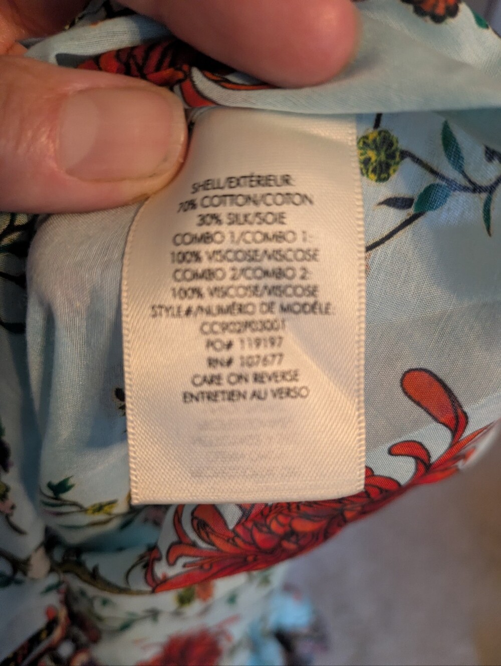 Alice & Olivia Floral Print Button-Front Women’s Top Medium - Picture 8 of 9